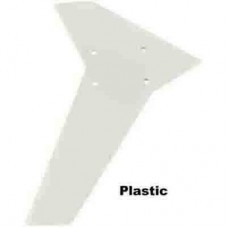 0485  White Plastic Vertical fin