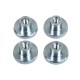 129-46  m3 Knurled Nuts - Pack of 4
